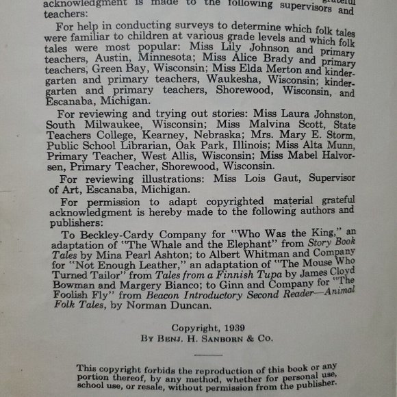 Long Long Ago By Marjorie Pratt & Mary Meighen EX-LIB HC Vtg 1930s - Picture 5 of 6